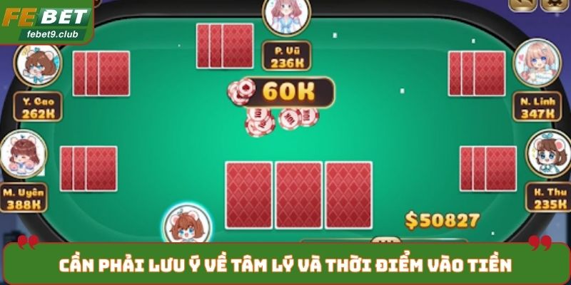 Cần phải lưu ý về tâm lý và thời điểm vào tiền