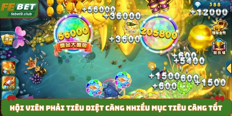 Hội viên phải tiêu diệt càng nhiều mục tiêu càng tốt