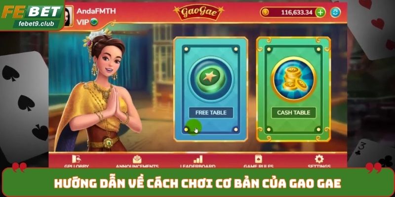 Hướng dẫn về cách chơi cơ bản của Gao Gae