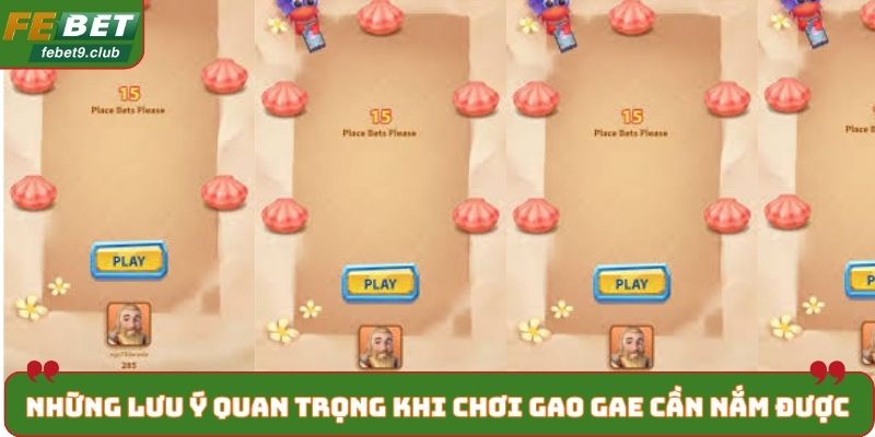 Những lưu ý quan trọng khi chơi Gao Gae cần nắm được