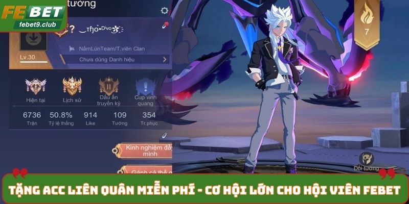 Tặng acc Liên Quân